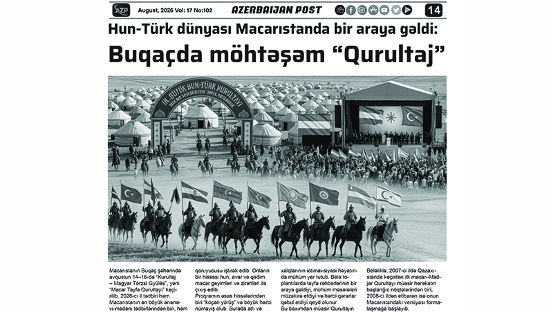 Hun-Türk dünyası Macarıstanda bir araya gəldi: Buqaçda möhtəşəm “Qurultaj”