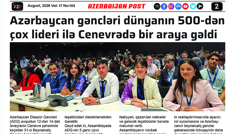 Azərbaycan gəncləri dünyanın 500-dən çox lideri ilə Cenevrədə bir araya gəldi