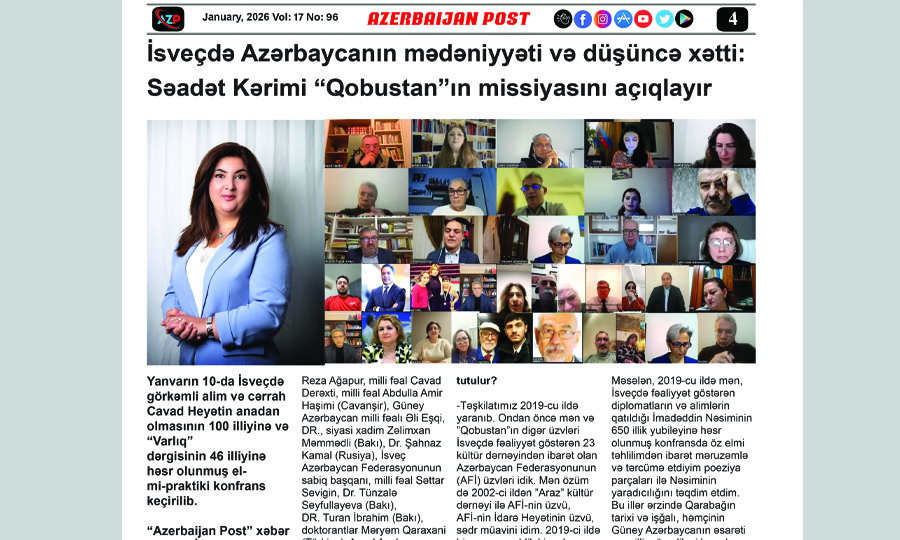 İsveçdə Azərbaycan ideologiyası: Səadət Kərimi “Qobustan”ın missiyasını açıqlayır