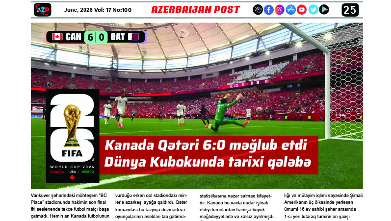 Kanada qətəri 6:0 məğlub etdi - Dünya Kubokunda tarixi qılıbı