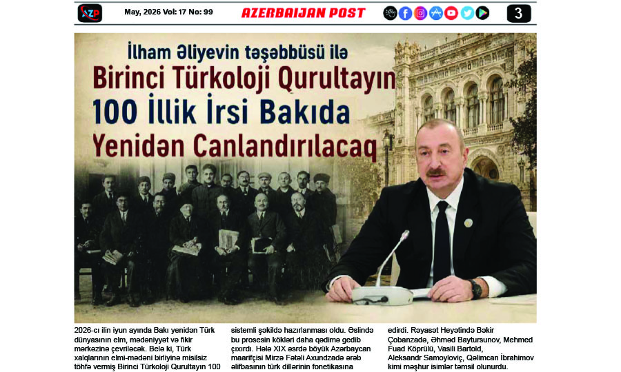 Birinci Türkoloji Qurultayın 100 İllik İrsi Bakıda Yenidan Canlandırılacaq